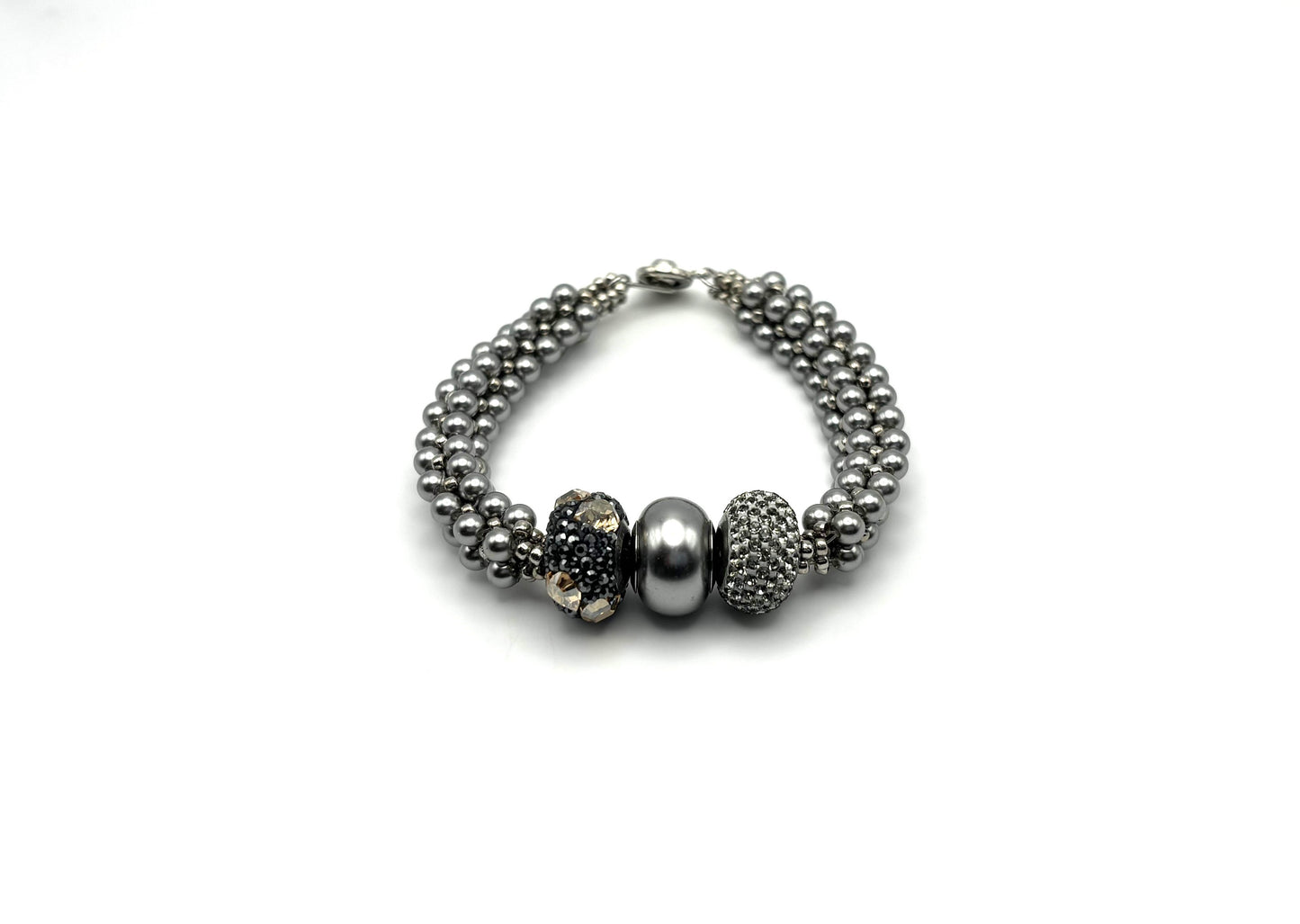 Lavish Grey Pearl Bracelet