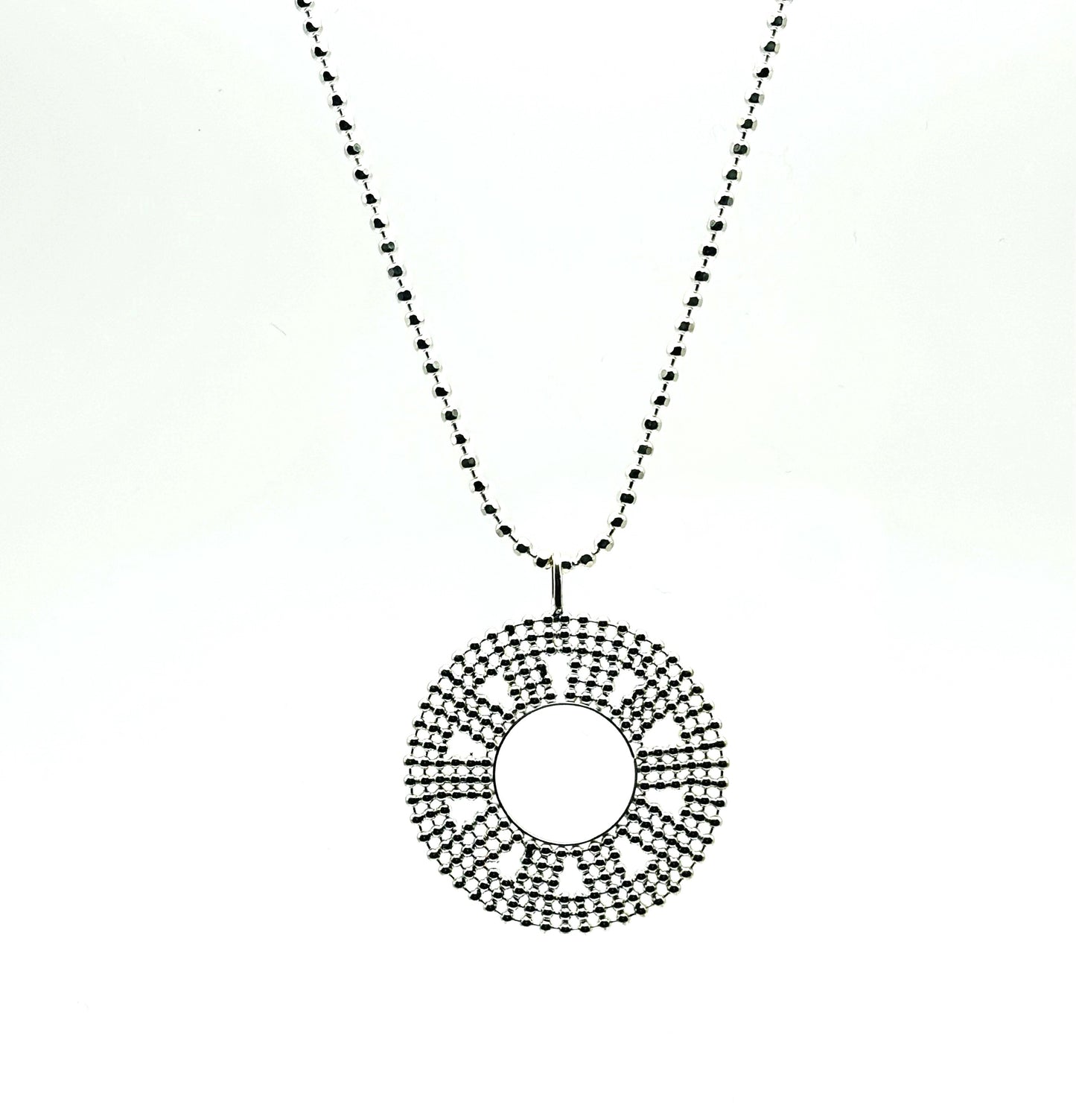 Dainty Beaded Pendant