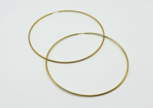 Classic Gold Endless Hoops