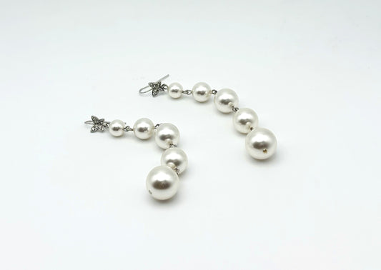 Swarovski Butterfly White Pearl
