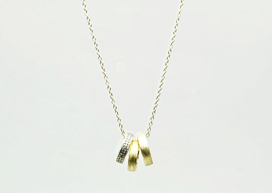 3 Circle Lavish Gold Pendant