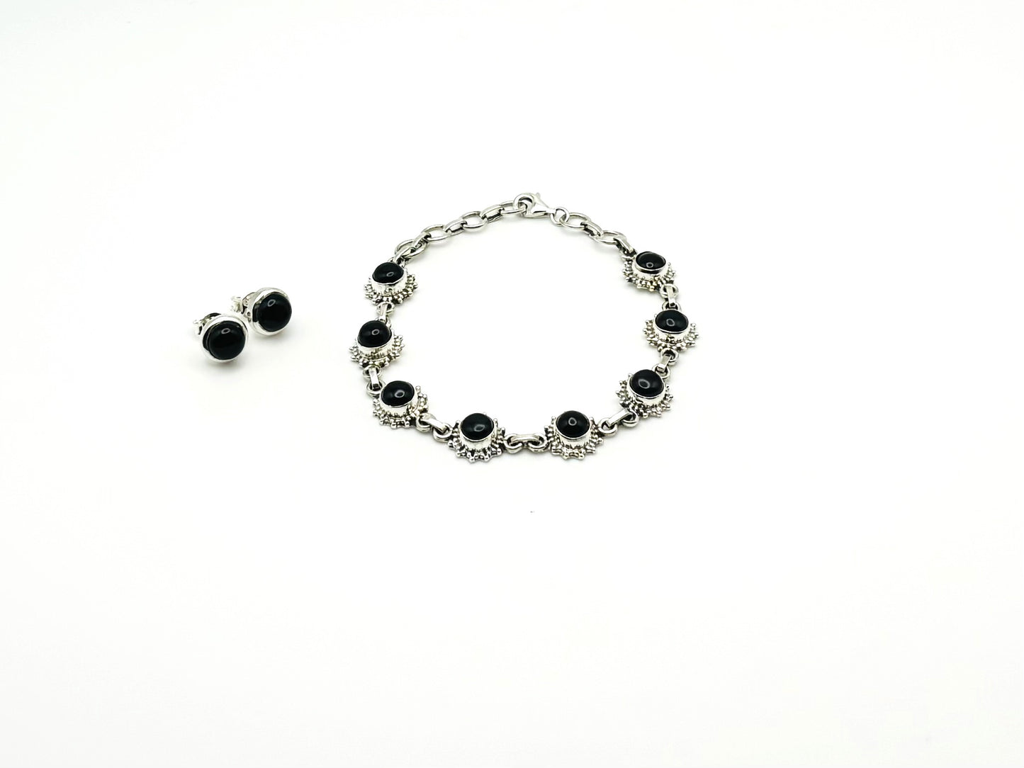 Silver & Onyx Set