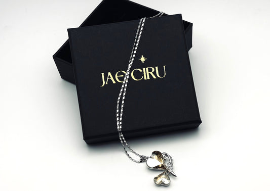 Swarovski & Silver Butterfly