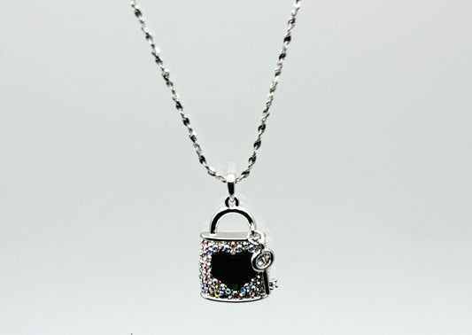 Swarovski & Silver Handbag Charm