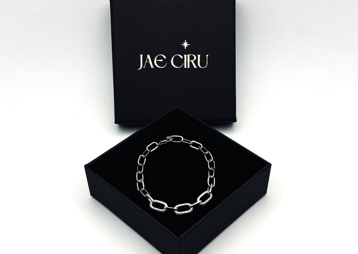 Sterling Silver & Crystal Bracelet